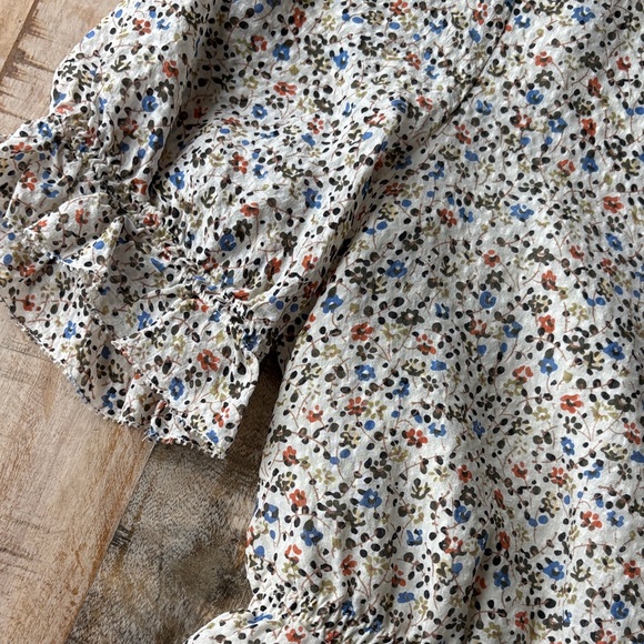 Madewell Floral Button-Down Silk Blouse XS - Picture 3 of 6